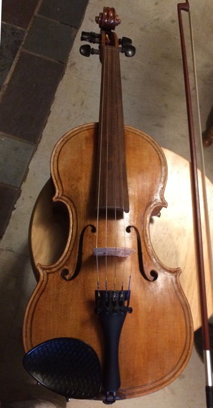 Commissioned Five-string fiddle complete.